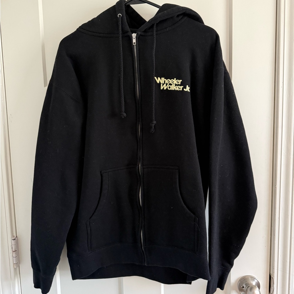 Wheeler Walker Jr. Black Zip-Up Hoodie